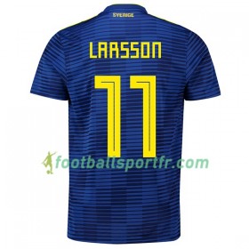 Tenue Suède Larsson 11 Exterieur Coupe du monde 2018 Maillot de Foot